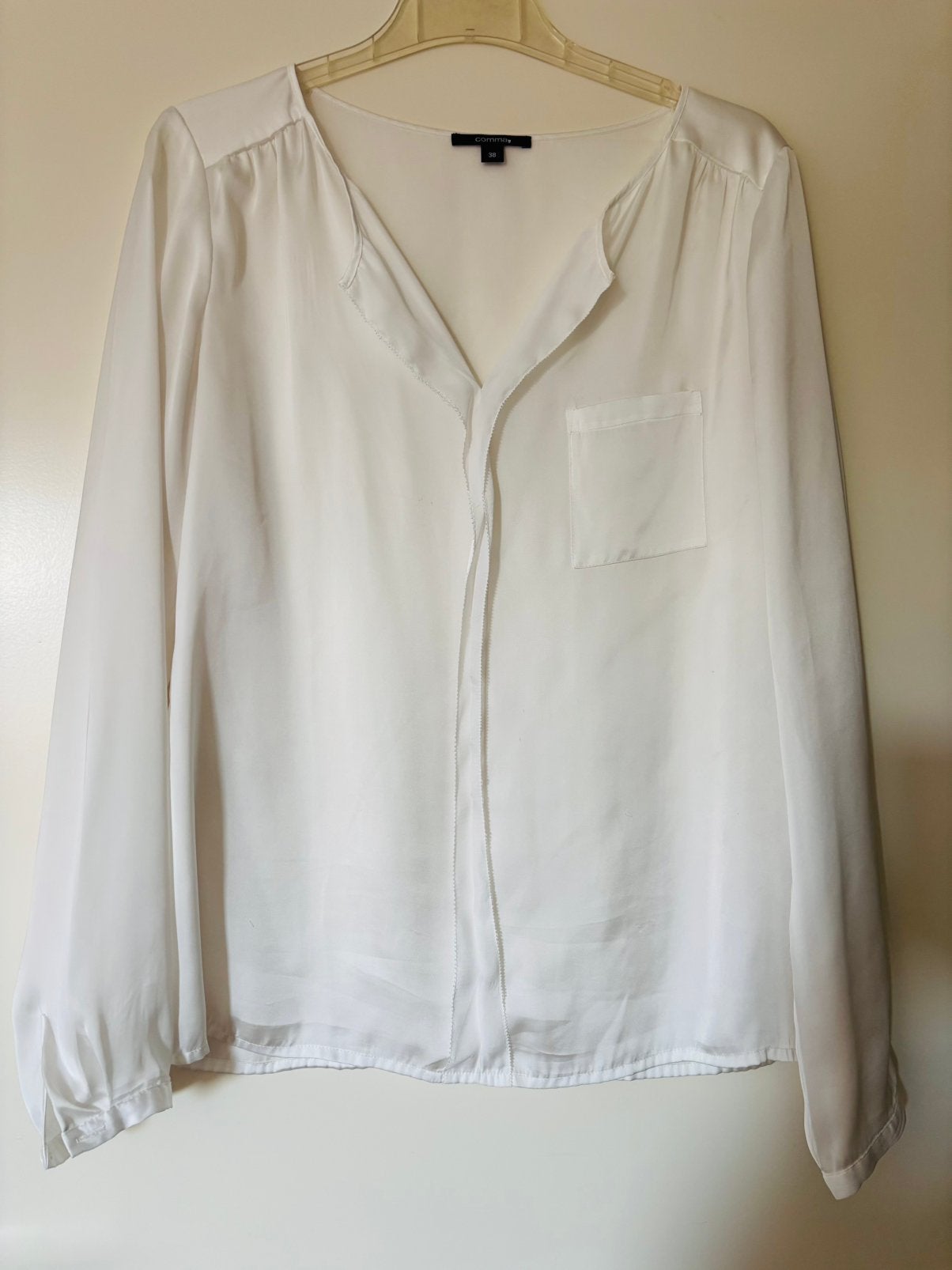 Witte dames blouse, Verzenden, Zo goed als nieuw, Maat 38/40 (M), Wit