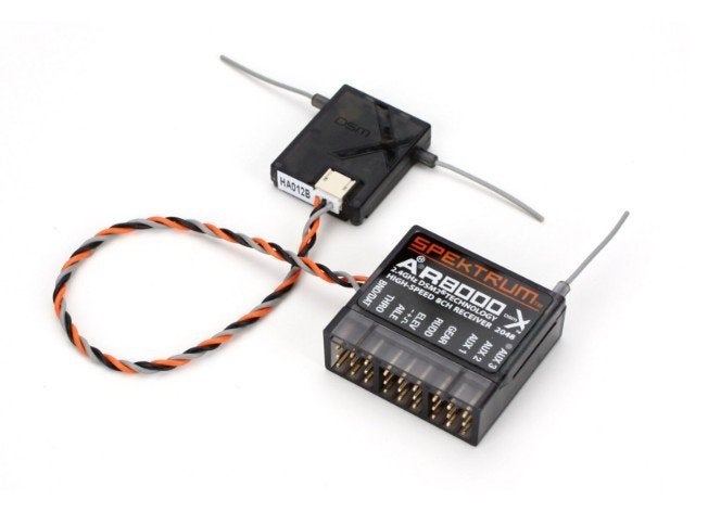 Spektrum AR8000 8-kanaals ontvanger met satelliet SPM9645, Ophalen of Verzenden, Gebruikt