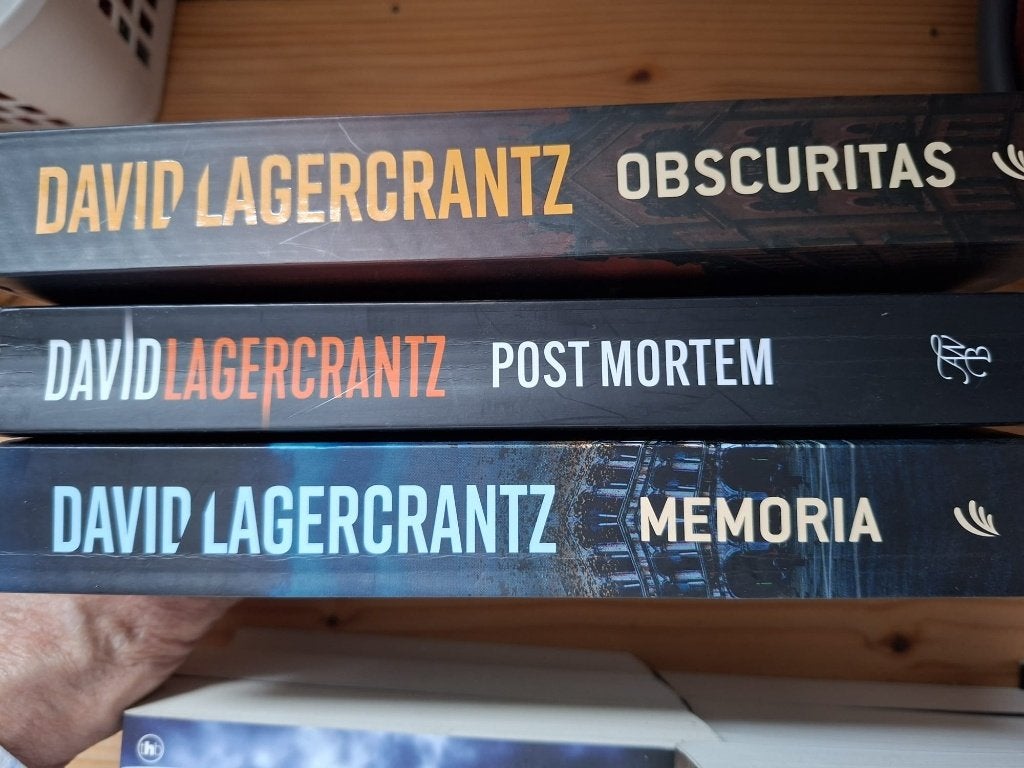 David Lagercrantz met Obscuritas,  Post mortem en Memoria, Ophalen, Zo goed als nieuw, David Lagercrantz, Scandinavië