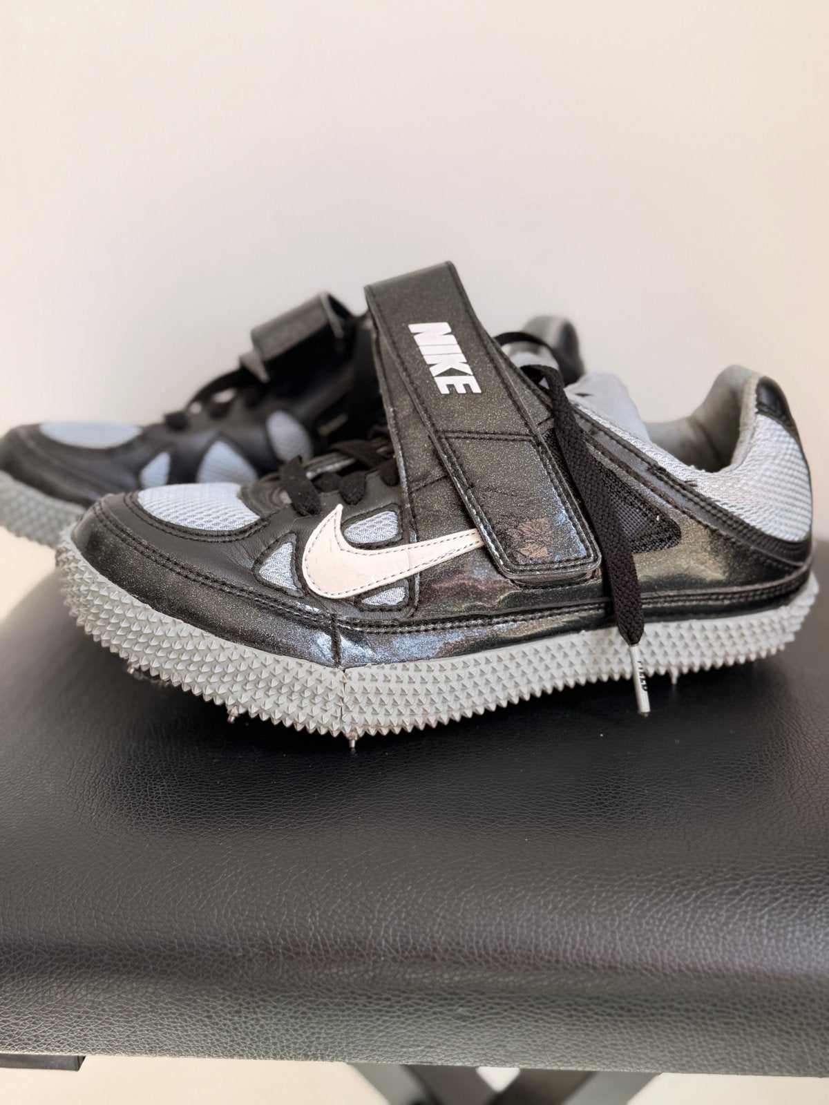 Nike Spikes - Zwart/Grijs - Spikes Hoogspringen maat 38, Sport en Fitness, Loopsport en Atletiek, Gebruikt, Nike, Ophalen of Verzenden