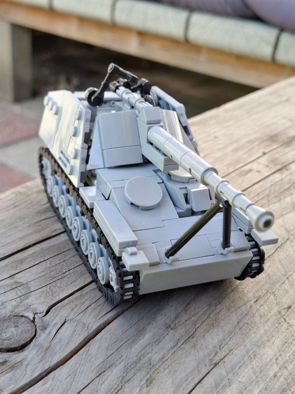 ww2 Duitse Nashorn tank van 100% echte LEGO, Kinderen en Baby's, Speelgoed | Duplo en Lego, MOC (eigen creatie), Overige thema's