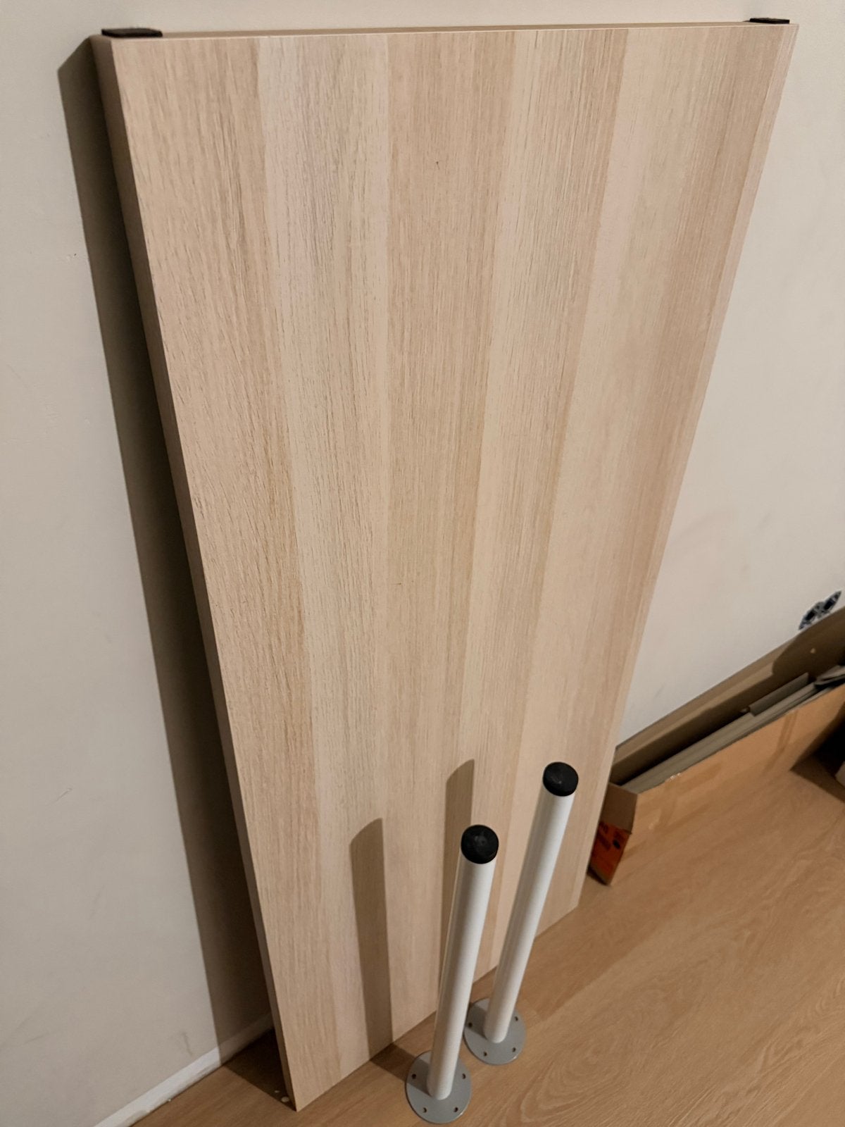 IKEA LAGKAPTEN Tafelblad eikenpatroon 160x80 en poten, 160 cm, Spaanplaat of MDF, Schoolbureau, Ophalen of Verzenden