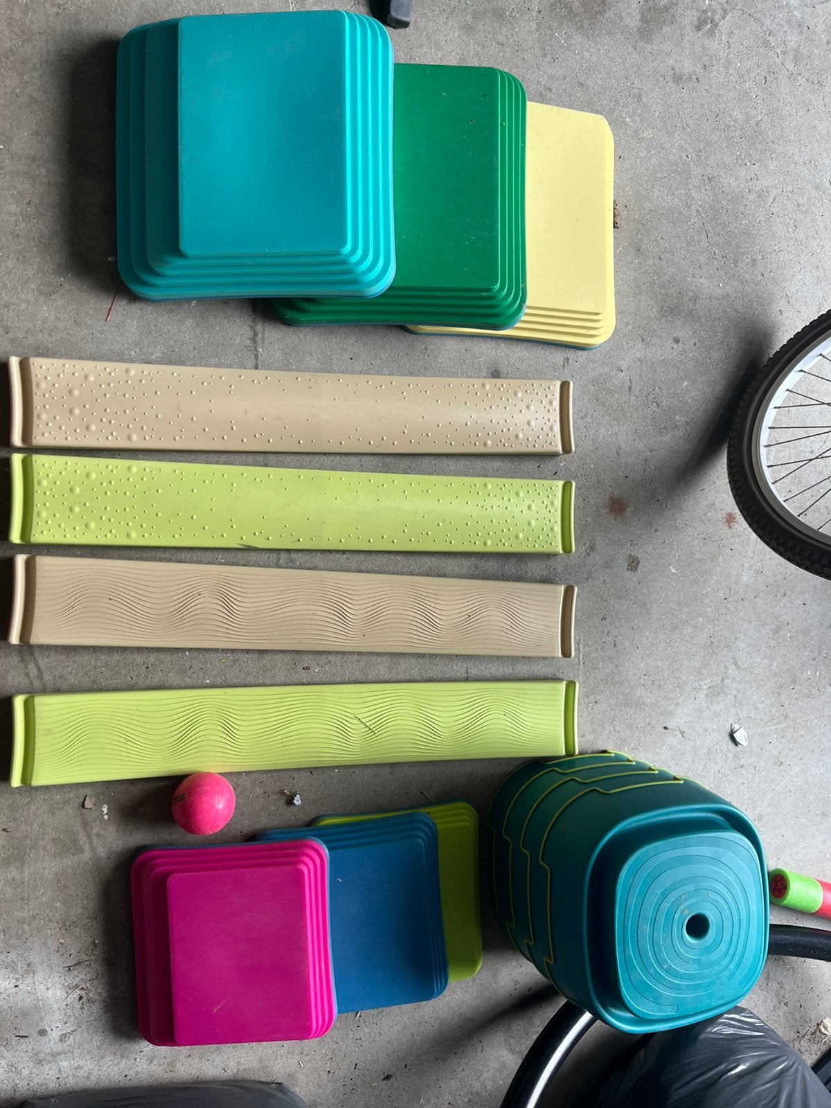 Kinder binnen speelgoed set - Stapelblokken en planken, Ophalen, Gebruikt, Overige typen