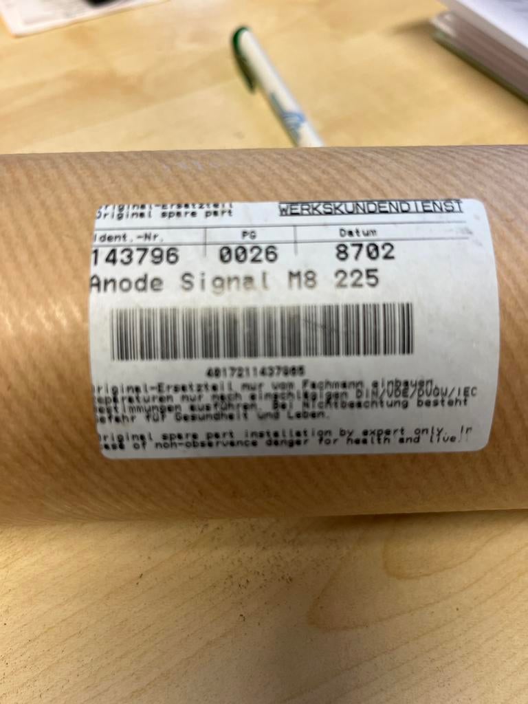 Stiebel Eltron Signaal Anode M8 225 met Druksensor, Ophalen of Verzenden, Nieuw
