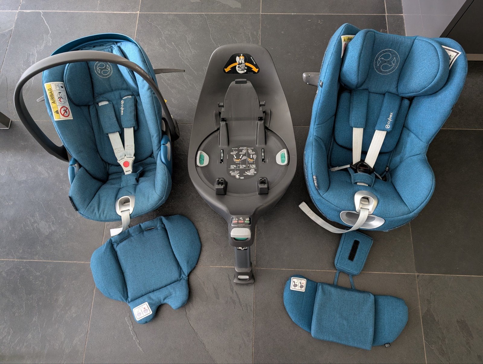Cybex autostoel set - Cloud Z + Sirona Z + 360 Base, Kinderen en Baby's, Autostoeltjes, Gebruikt, Isofix, Slaapstand, Ophalen