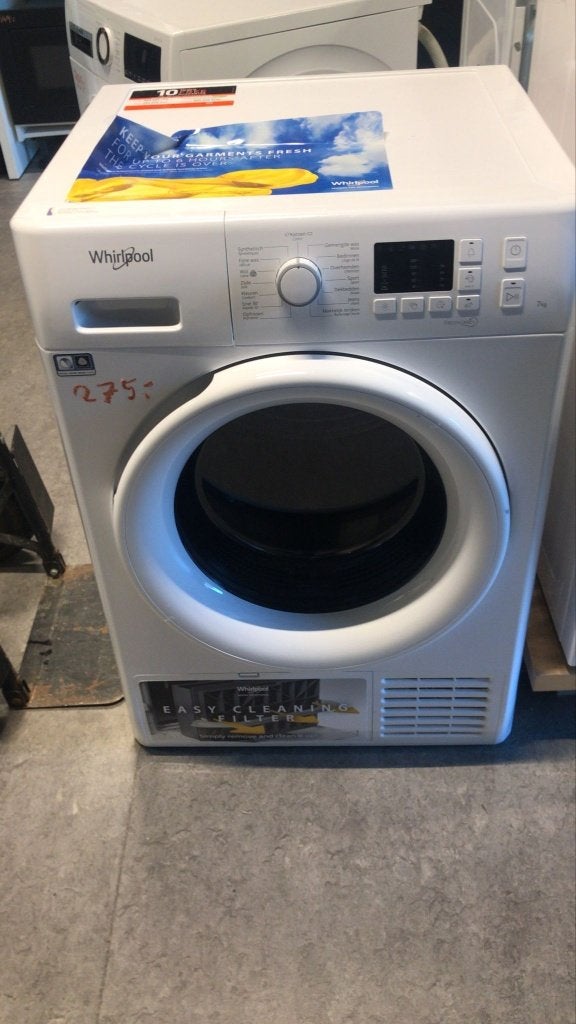 whirlpool warmptepomp droger, 6 tot 8 kg, Verzenden, Zo goed als nieuw, Voorlader