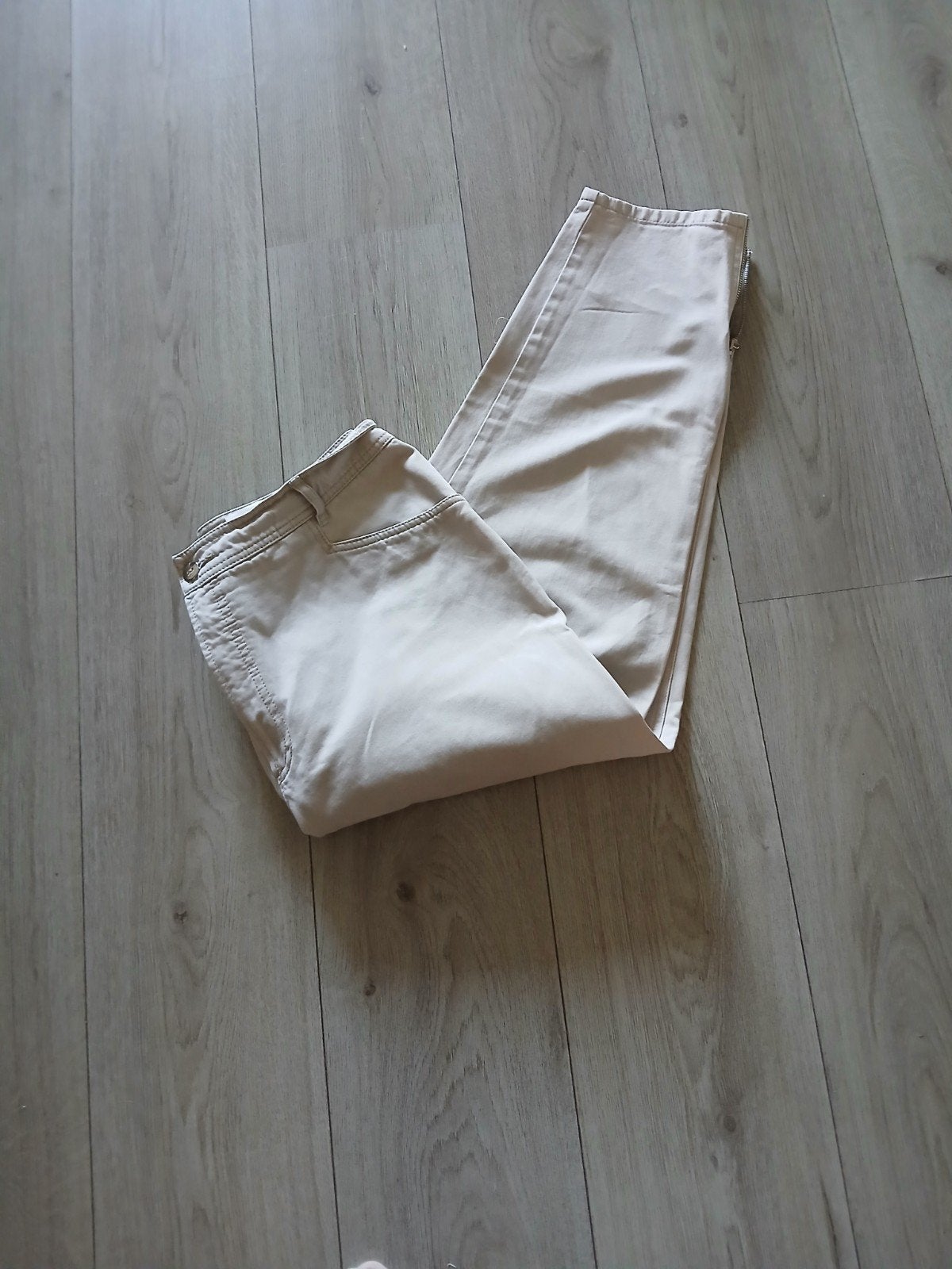 ROSNER mooie broek zandkleur mt 42 44, Verzenden, Beige, Maat 42/44 (L), Zo goed als nieuw