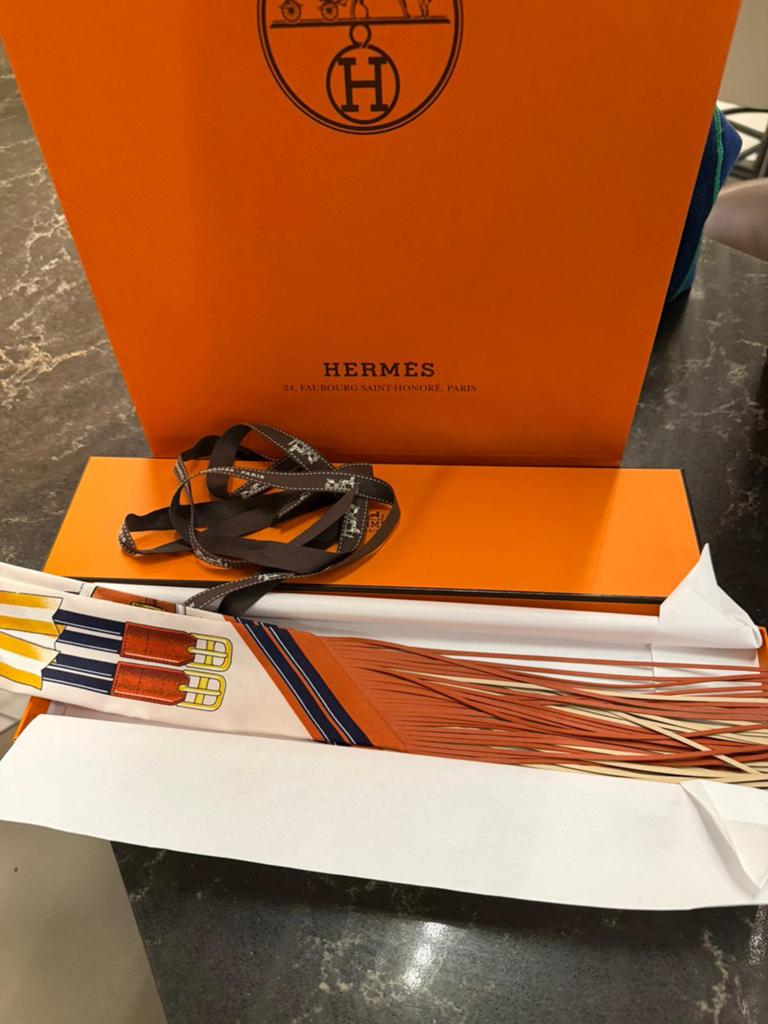 Nieuw originineel Hermes Twilly fringe, Ophalen of Verzenden, Nieuw