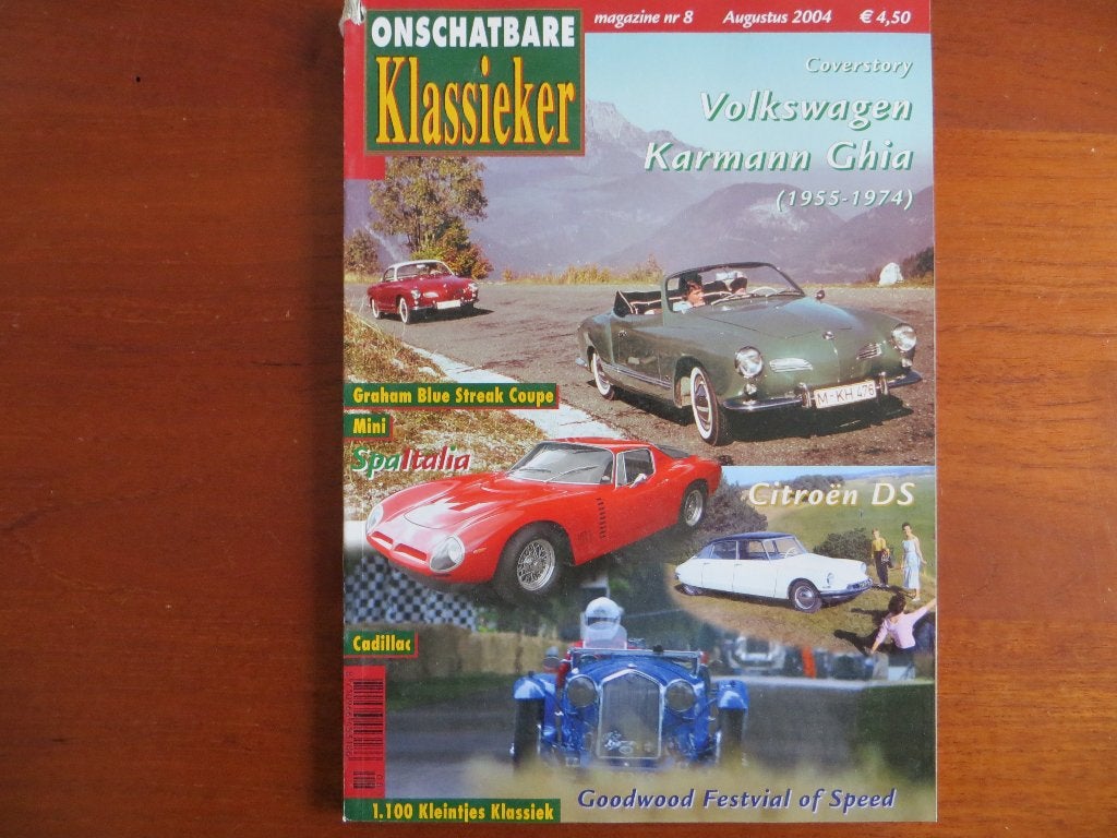 Onschatbare Klassieker 8 2004 Volkswagen Karmann Ghia, Ophalen of Verzenden, Nieuw, Volkswagen