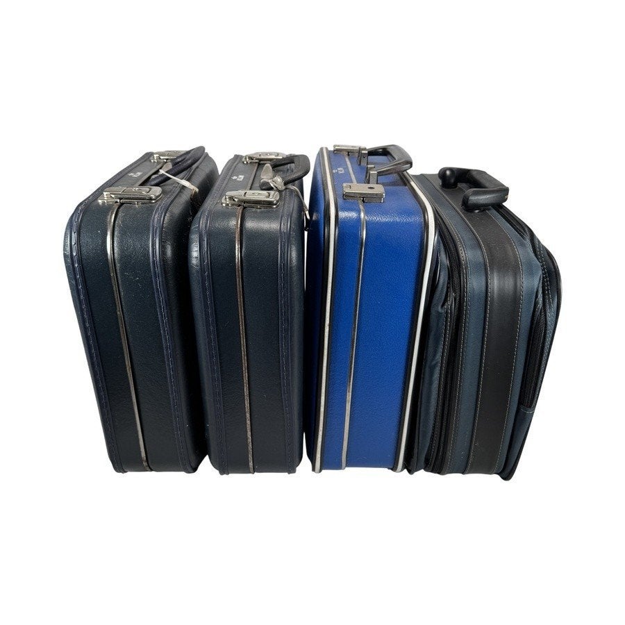 1097. KLM koffers - donker- en kobaltblauw, zwart, 20e eeuw, Antiek en Kunst, Ophalen of Verzenden