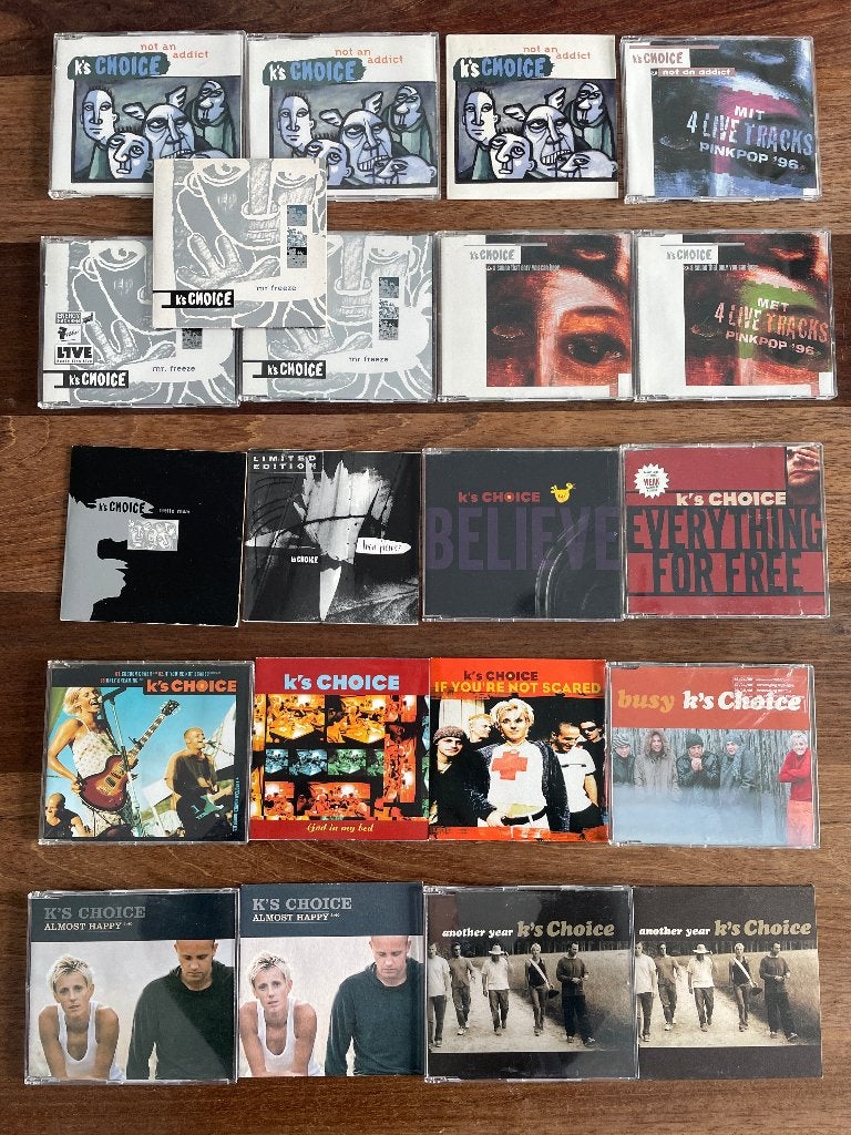 Collectie Cd Singles Ks Choice ZGAN / OOK LOS TE KOOP, Cd's en Dvd's, Ophalen of Verzenden, Zo goed als nieuw, Pop