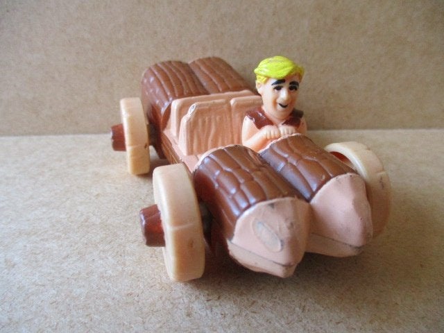 adv10694 flintstones barney in auto, Verzamelen, Ophalen, Overige figuren, Gebruikt, Overige typen