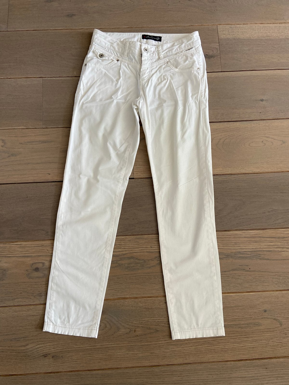 La Ligna Witte Broek Maat 34 - Stijlvol & Comfortabel, Wit, Ophalen of Verzenden, Zo goed als nieuw, Maat 34 (XS) of kleiner