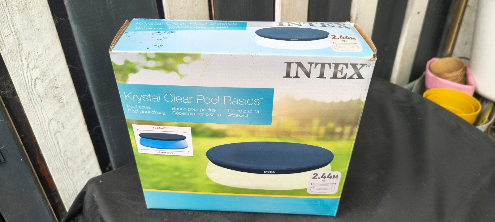 Intex Krystal Clear Pool Basics Afdekzeil 2.44M Nieuw, Ophalen, Nieuw, Afdekzeil