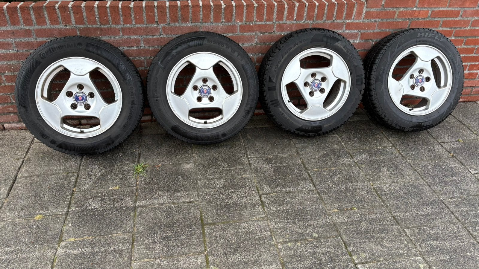 Originele Saab velgen, Auto-onderdelen, Banden en Velgen, Ophalen, Gebruikt, 15 inch, Banden en Velgen