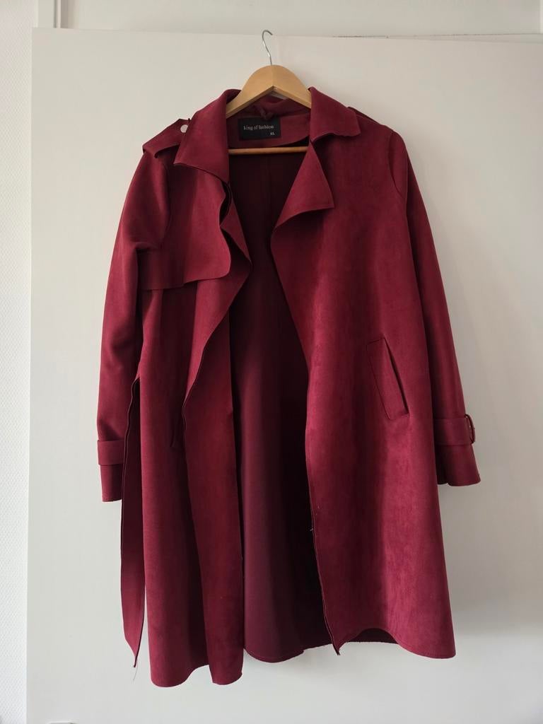 King of Fashion rode jas XL, Ophalen of Verzenden, Gedragen, Maat 46/48 (XL) of groter, Rood