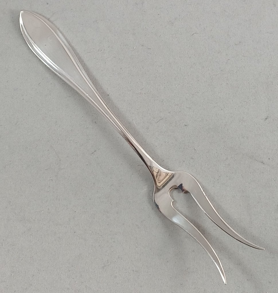 Zilveren vleesvork middelgroot puntfilet antiek 835 zilver, Antiek en Kunst, Ophalen of Verzenden, Zilver