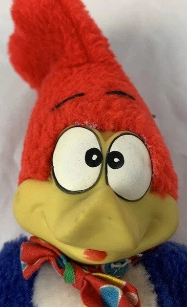 Woody Woodpecker pluche knuffel vintage jaren 80, Kinderen en Baby's, Speelgoed | Knuffels en Pluche, Coolsingel 104, 3011 AG Rotterdam, Netherlands