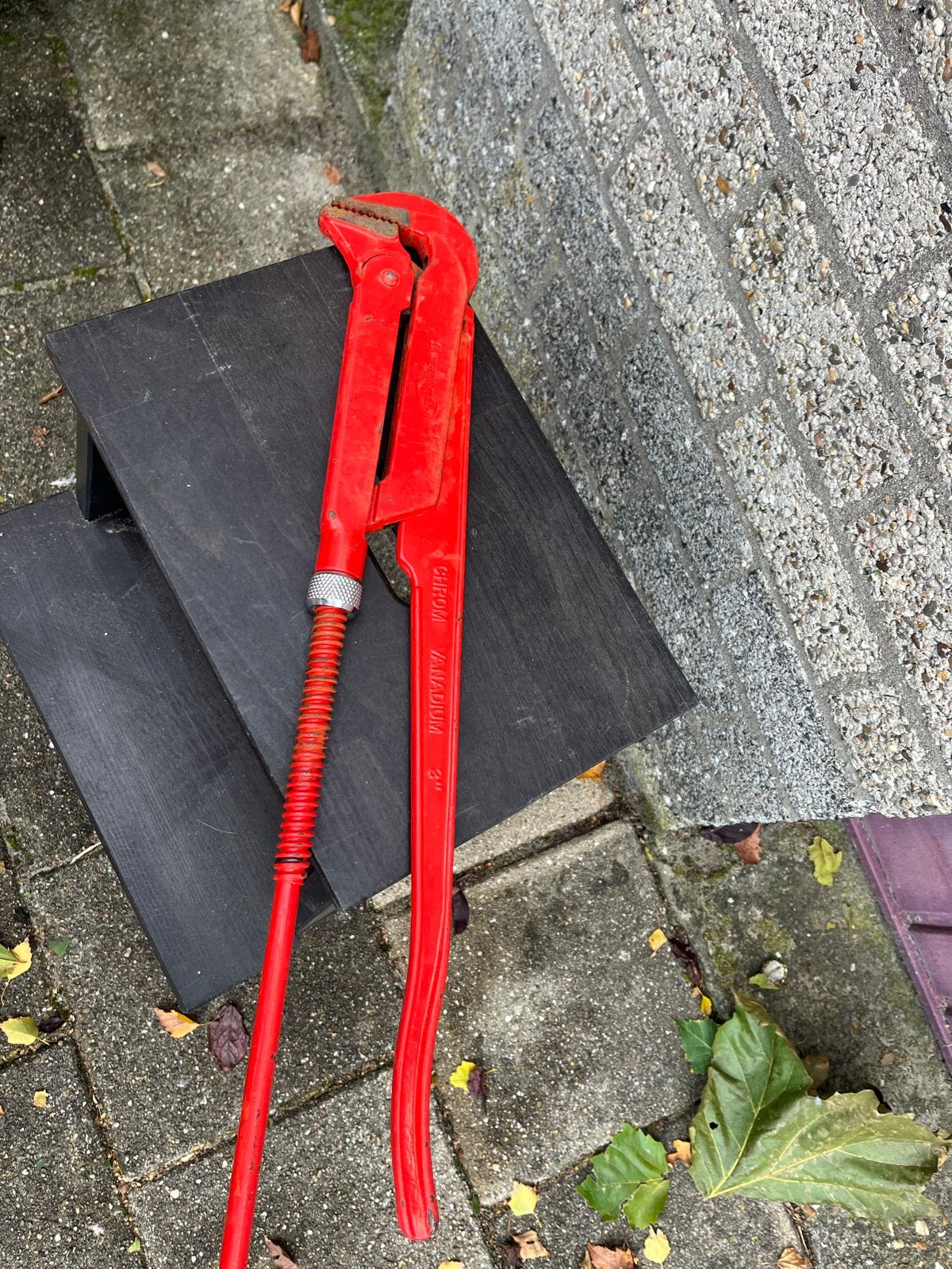 Robuuste pijptang - 3 inch - Chroom Vanadium, Ophalen of Verzenden, Zo goed als nieuw, Tang