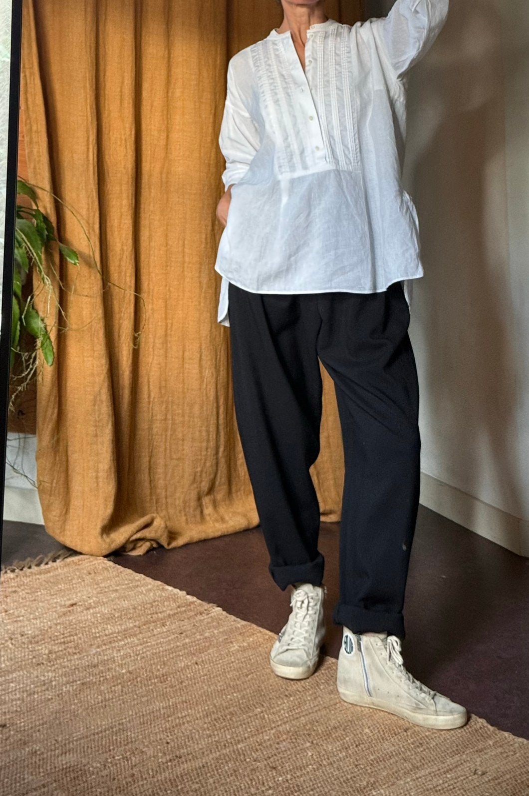 Joseph zeer mooie ‘vintage’ linnen blouse uniek wit vib 38, Kleding | Dames, Ophalen of Verzenden, Zo goed als nieuw, Maat 38/40 (M)