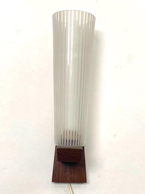 Vintage wandlamp, Ophalen, Gebruikt, Glas, Vintage