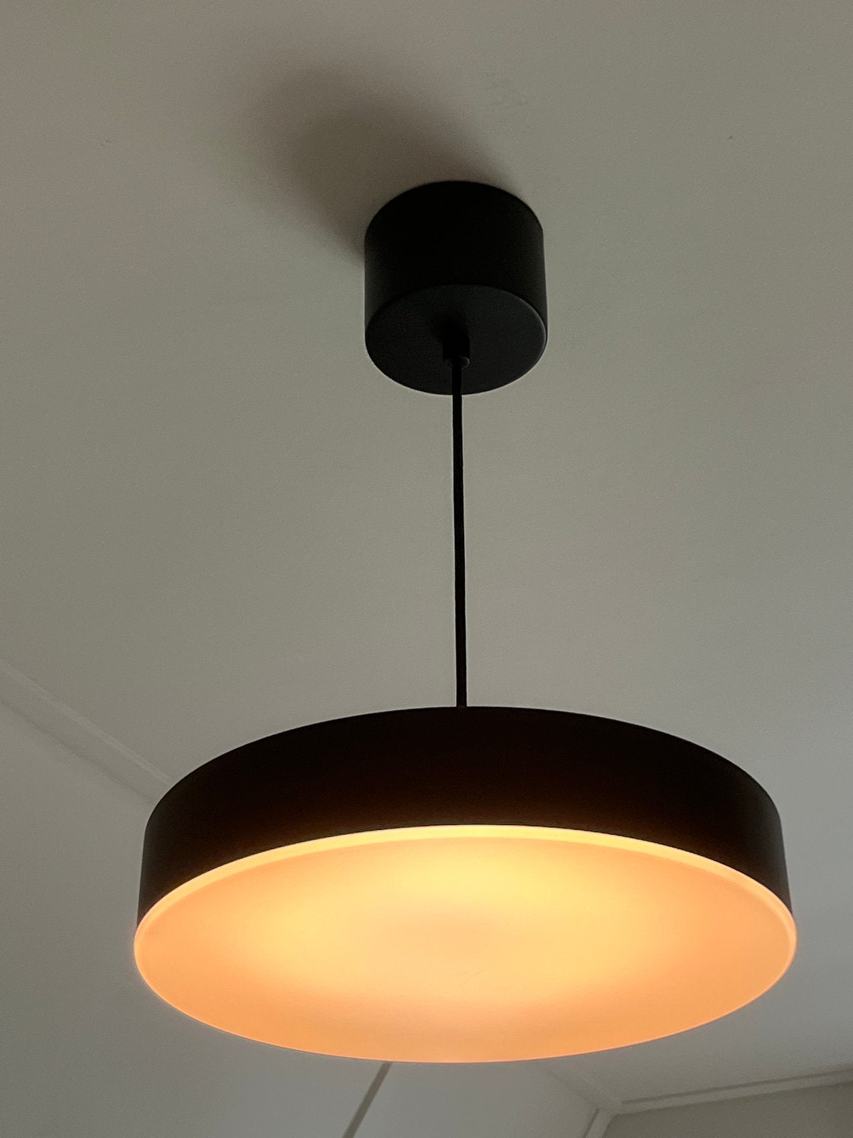 IKEA Nymåne LED-plafondlamp, draadloos dimbaar, Ophalen, Zo goed als nieuw, Metaal, Overige fittingen