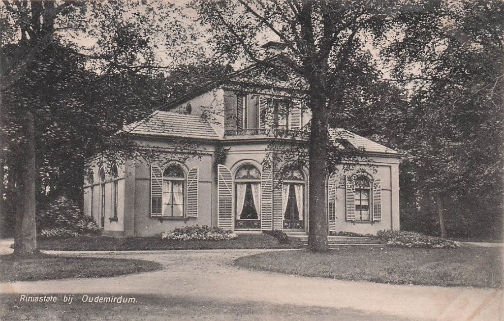 703-406-047 Riniastate bij Oudemirdum, Verzamelen, Ansichtkaarten | Nederland, Verzenden, Voor 1920, Friesland