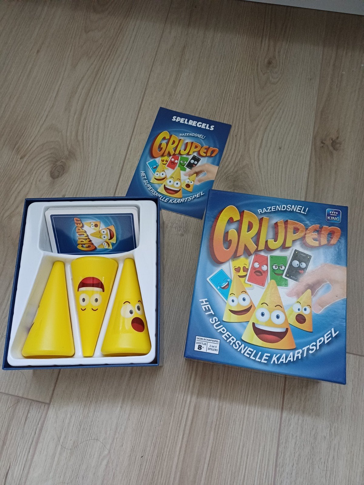 Grijped! Het supersnelle kaartspel - King Games, Een of twee spelers, Ophalen of Verzenden, Zo goed als nieuw, King Games