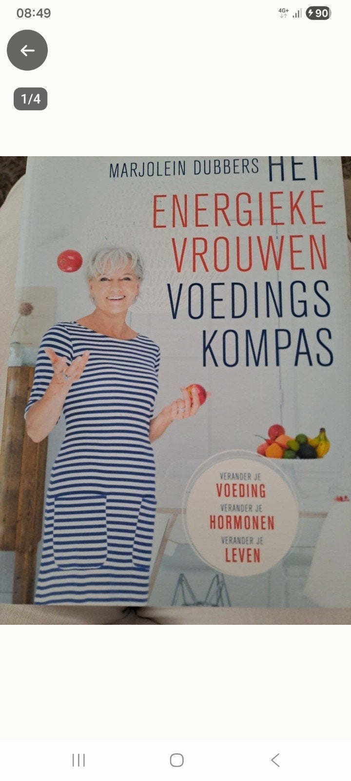 Het Energieke Vrouwen Voedings Kompas, Marjolein Dubbers, Ophalen, Zo goed als nieuw