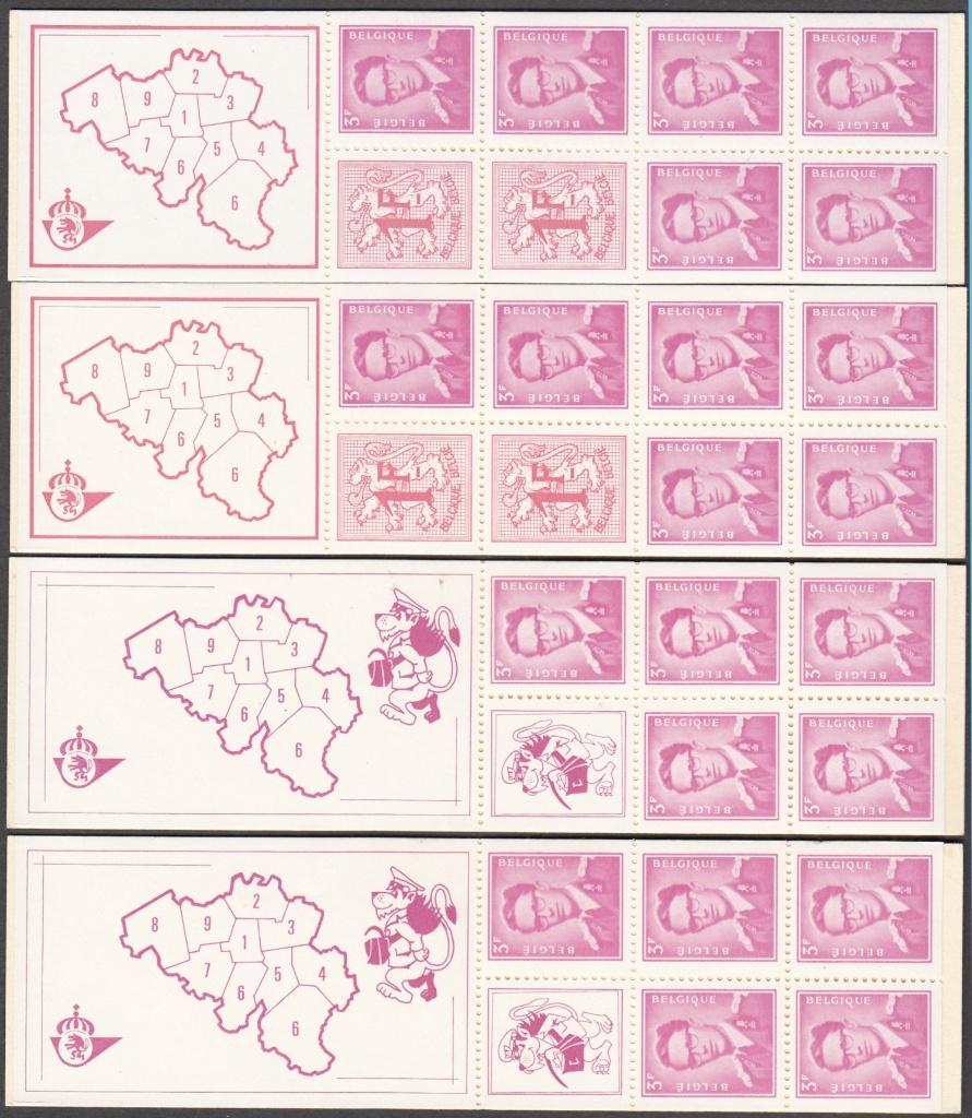 België 4 postzegelboekjes 1969 postfris waaronder telblok, Koninklijk huis, Ophalen of Verzenden, Zonder stempel, Postfris