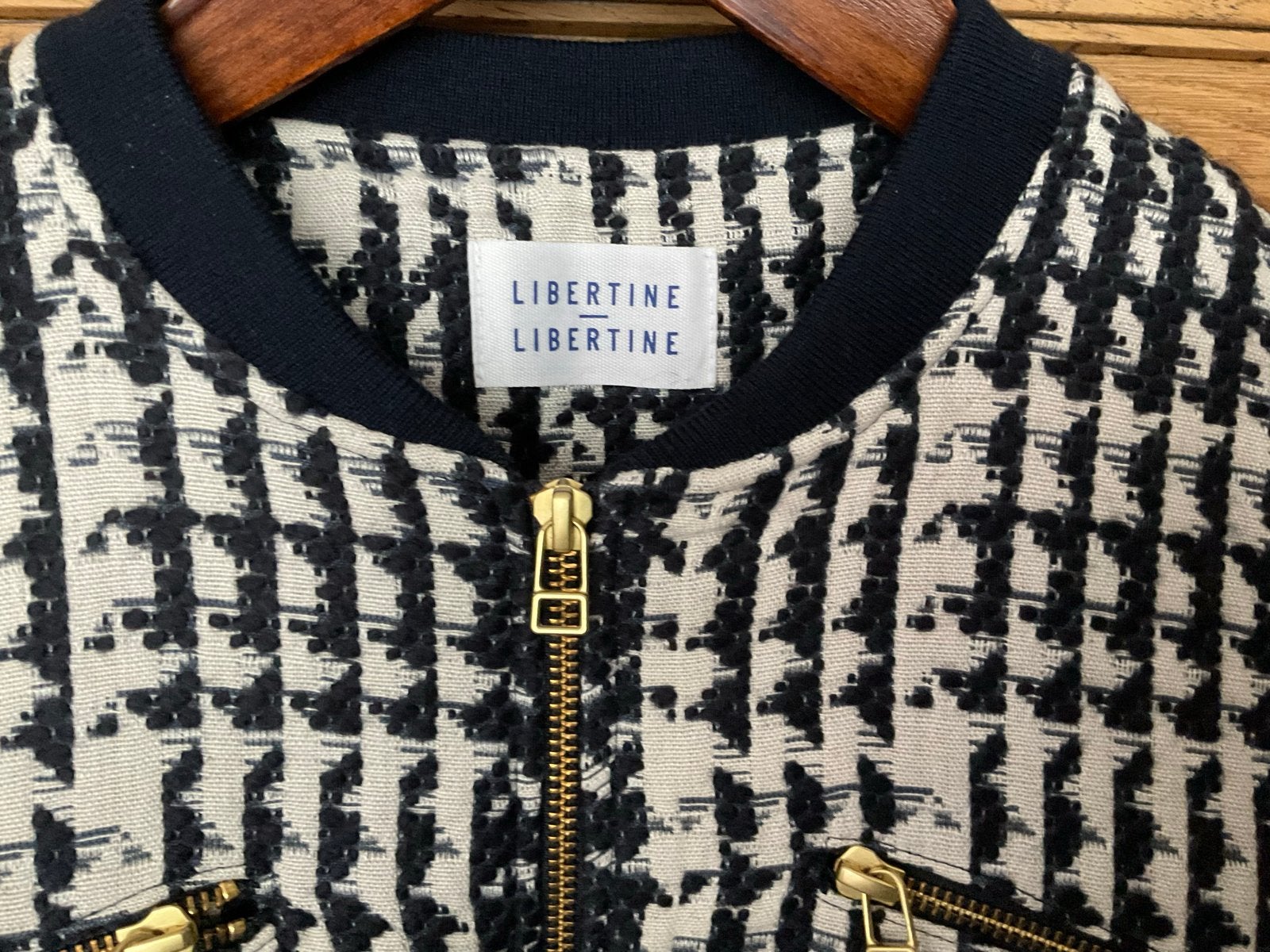 Libertine Libertine stijlvol bomberjack nieuw prijs €250,, Ophalen of Verzenden, Nieuw, Maat 42/44 (L), Blauw