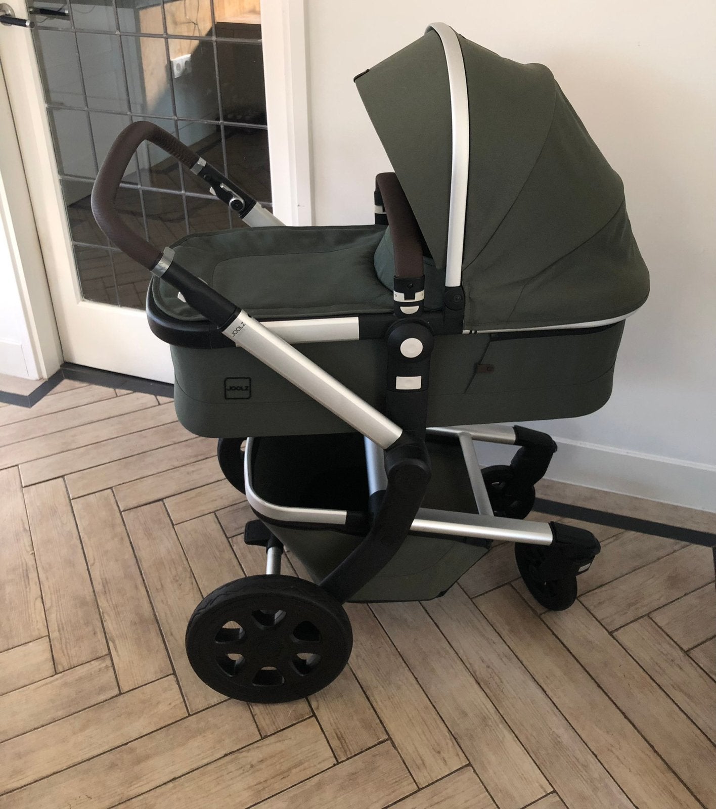 Joolz Day Forest Green 5-in-1 combinatie, Zo goed als nieuw, Met autostoeltje, Ophalen, Kinderwagen