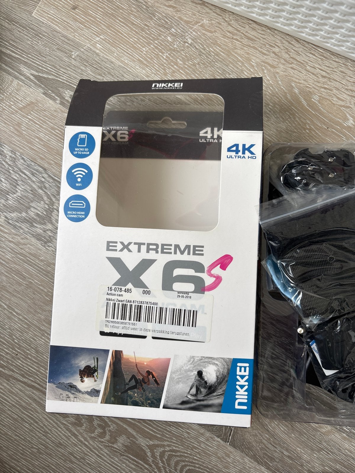 Nikkei Extreme X6S 4K Ultra HD Actioncam - Nieuw in doos, Ophalen of Verzenden, Nieuw, Overige merken