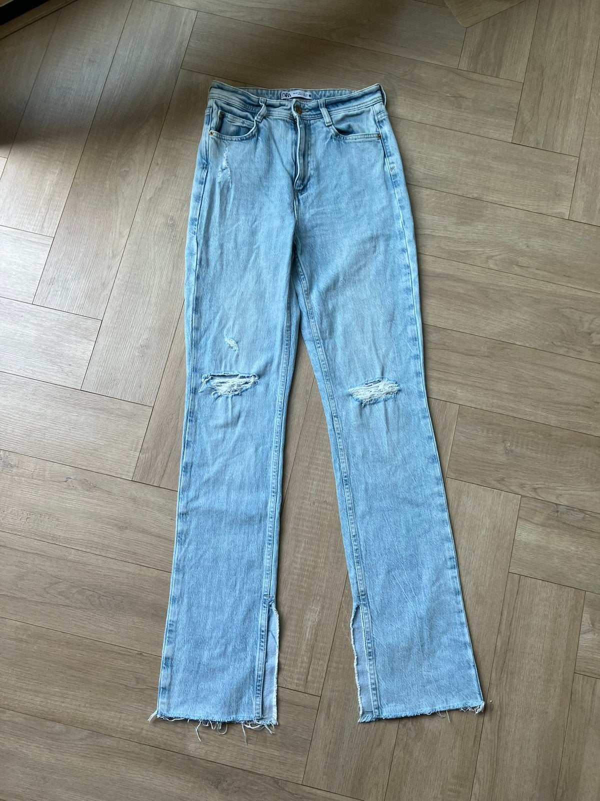 Zara high waist jeans maat 36/S, Ophalen of Verzenden, Zo goed als nieuw, Blauw, W28 - W29 (confectie 36)
