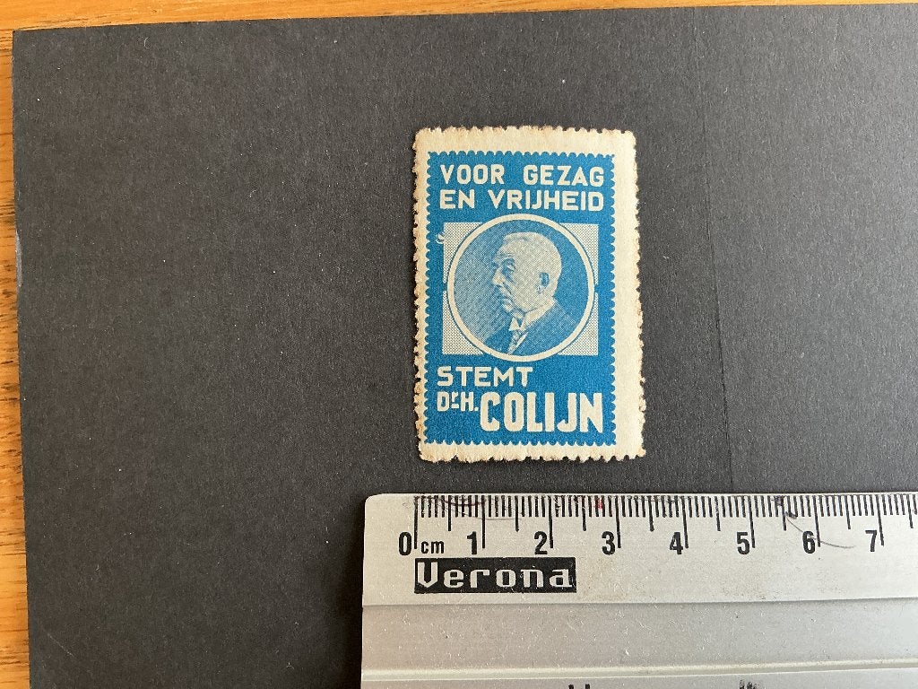 Sluitzegel gezag voor vrijheid Colijn, Postzegels en Munten, Verzenden, T/m 1940, Postfris