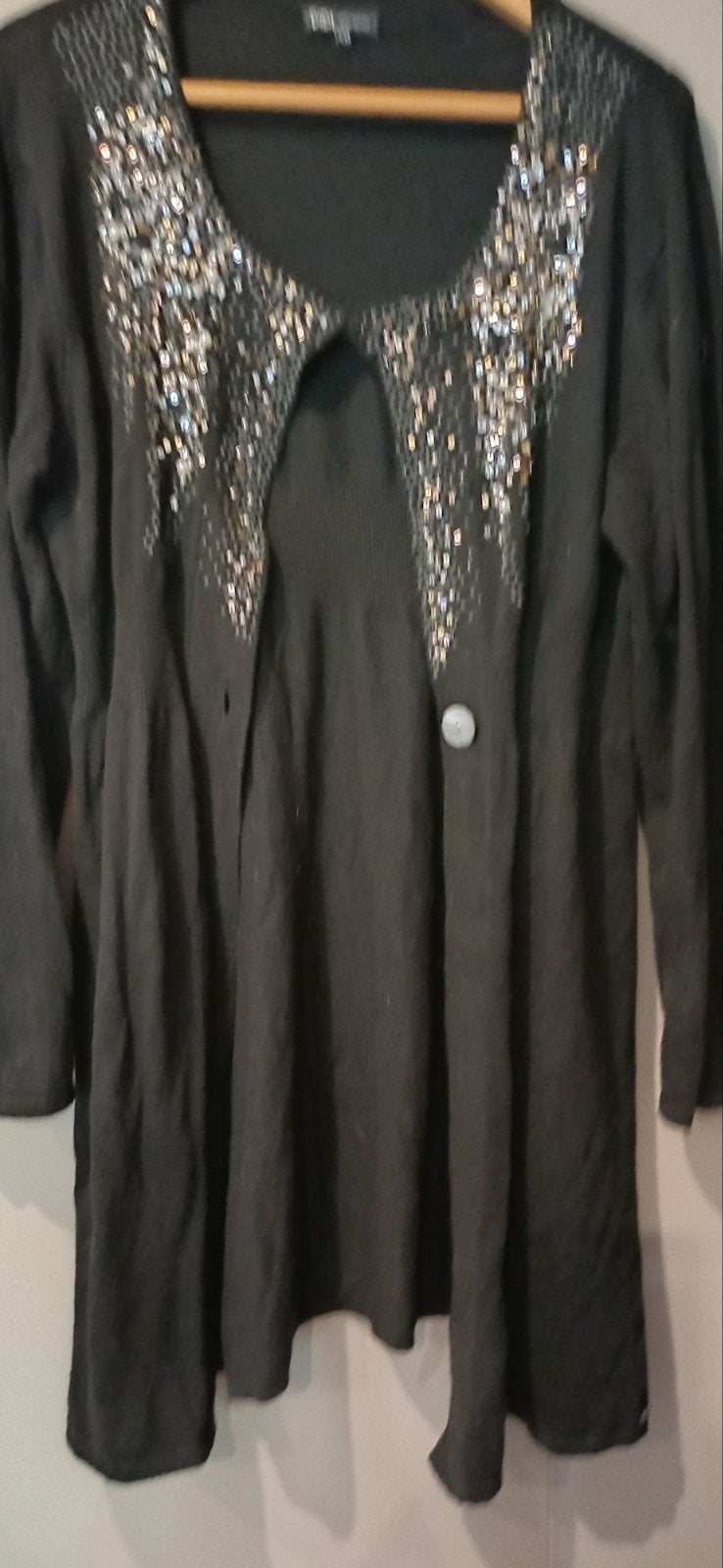 DIDI Zwart Vest met Pailletten en Kralen Maat XXL, Kleding | Dames, Zwart, Maat 46/48 (XL) of groter, DIDI, Ophalen of Verzenden