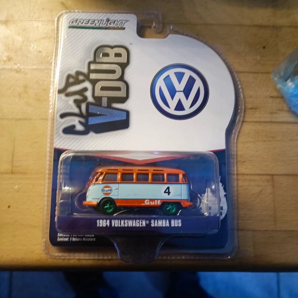 greenlight Volkswagen VW Volkswagen Samba Bus 1964 GULF, Ophalen of Verzenden, Nieuw, Auto