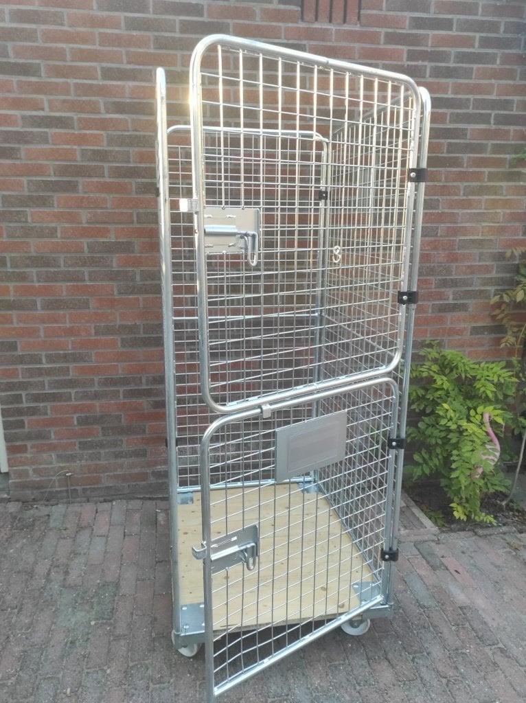 4-heks rolcontainer 74x89x180 cm, Doe-het-zelf en Verbouw, Transportwagens, 100 liter of meer, Ophalen, Zo goed als nieuw, Transportkar