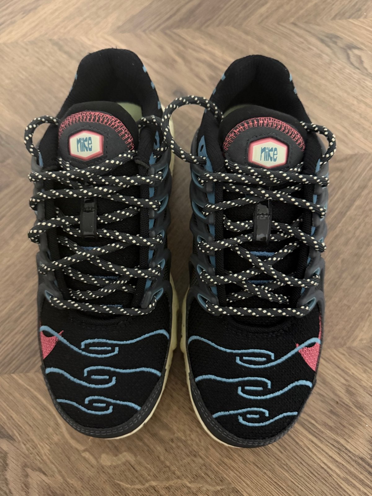 Nike Air Max Plus Crater Foam Sneakers - Zwart/Blauw/Roze, Zwart, Ophalen of Verzenden, Sneakers of Gympen, Zo goed als nieuw