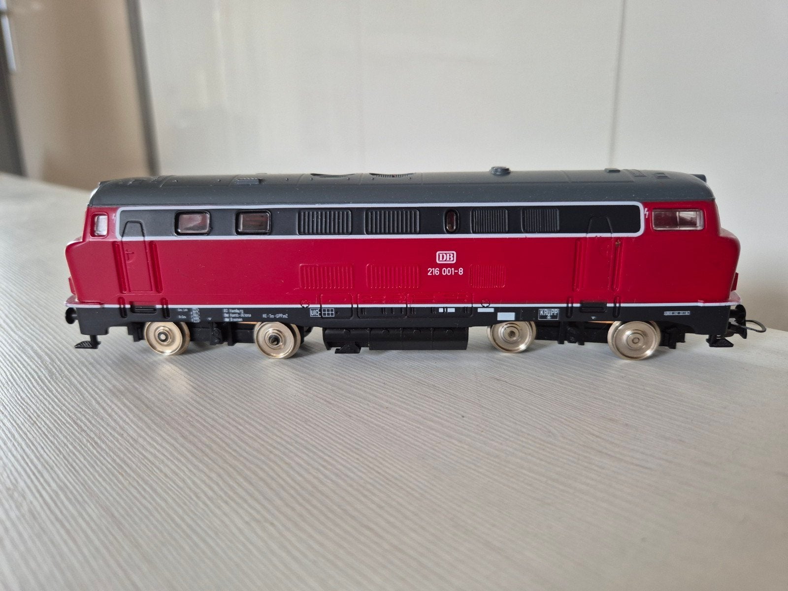Mooie Mehano H0 BR216 DB dieselloc 3932, Ophalen of Verzenden, Zo goed als nieuw, Locomotief