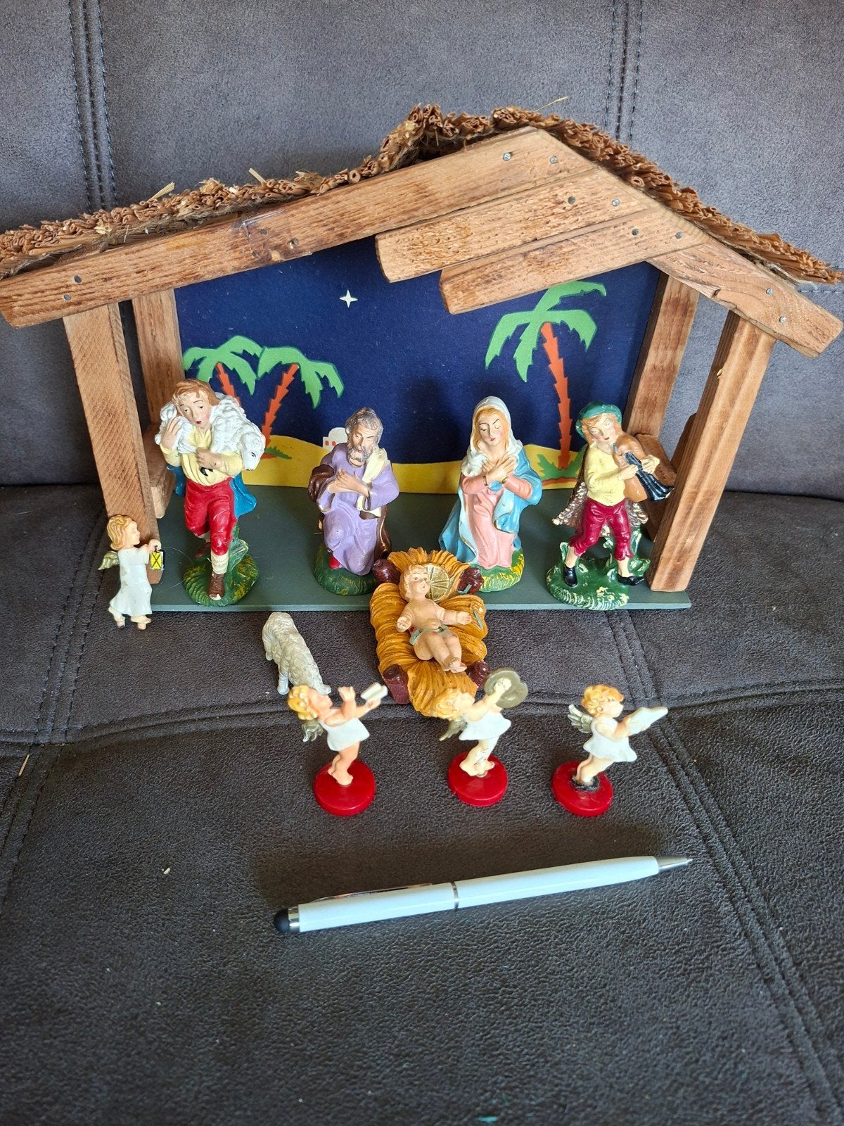 vintage kerststal, Diversen, Kerst, Ophalen of Verzenden