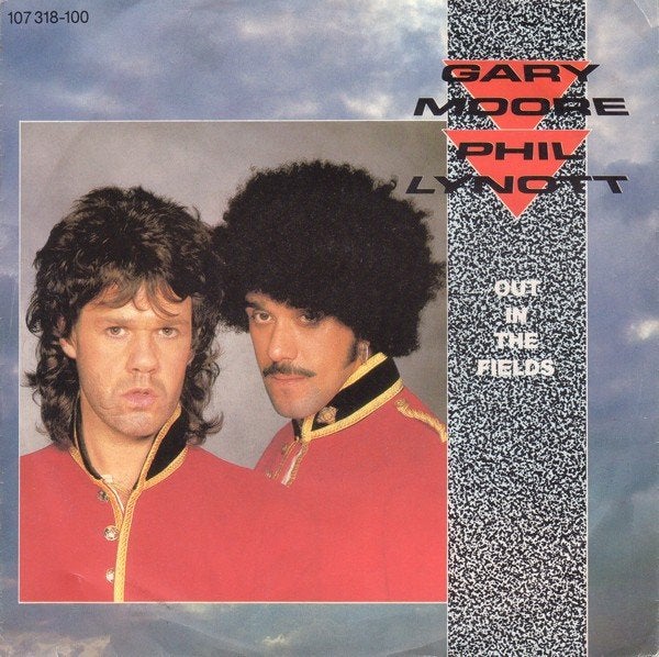 Gary Moore & Phil Lynott - Out in the Fields (Single), Gebruikt, 7 inch, Rock en Metal, Single
