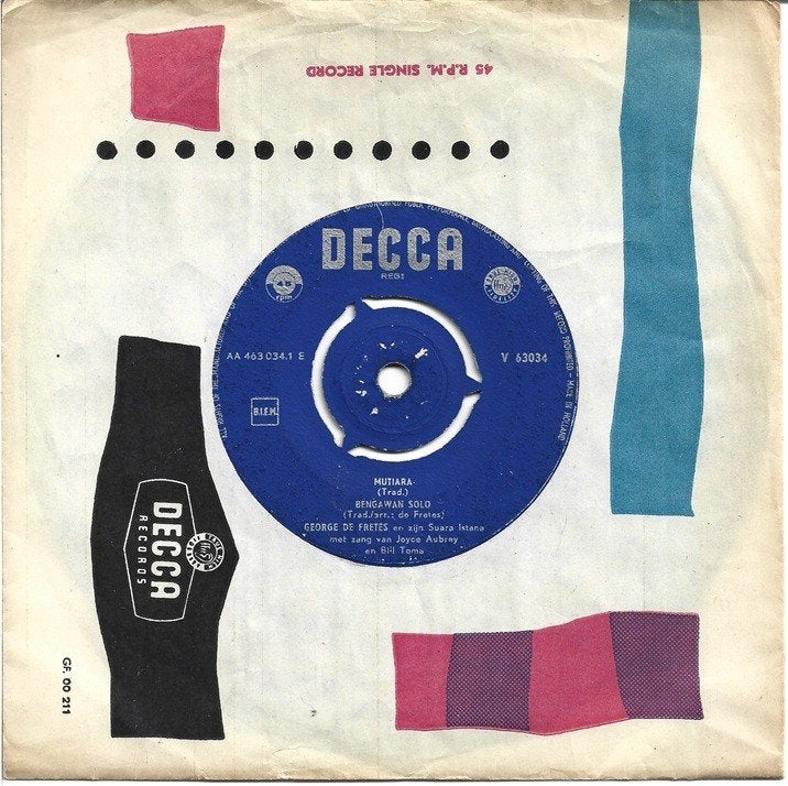 George de Fretes En Zijn Suara Istana – Mutiara, Cd's en Dvd's, Gebruikt, Verzenden, 7 inch, Pop