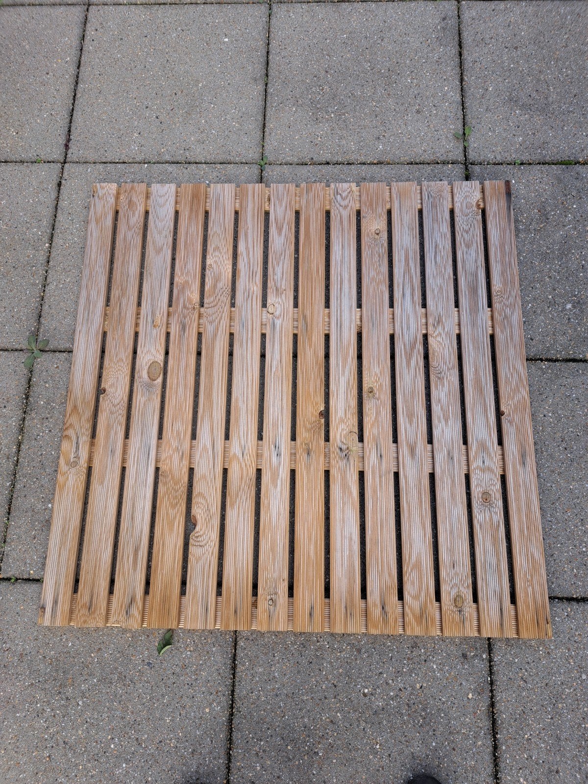 Houten vlondertegels voor terras of balkon, Ophalen, Gebruikt, Hout