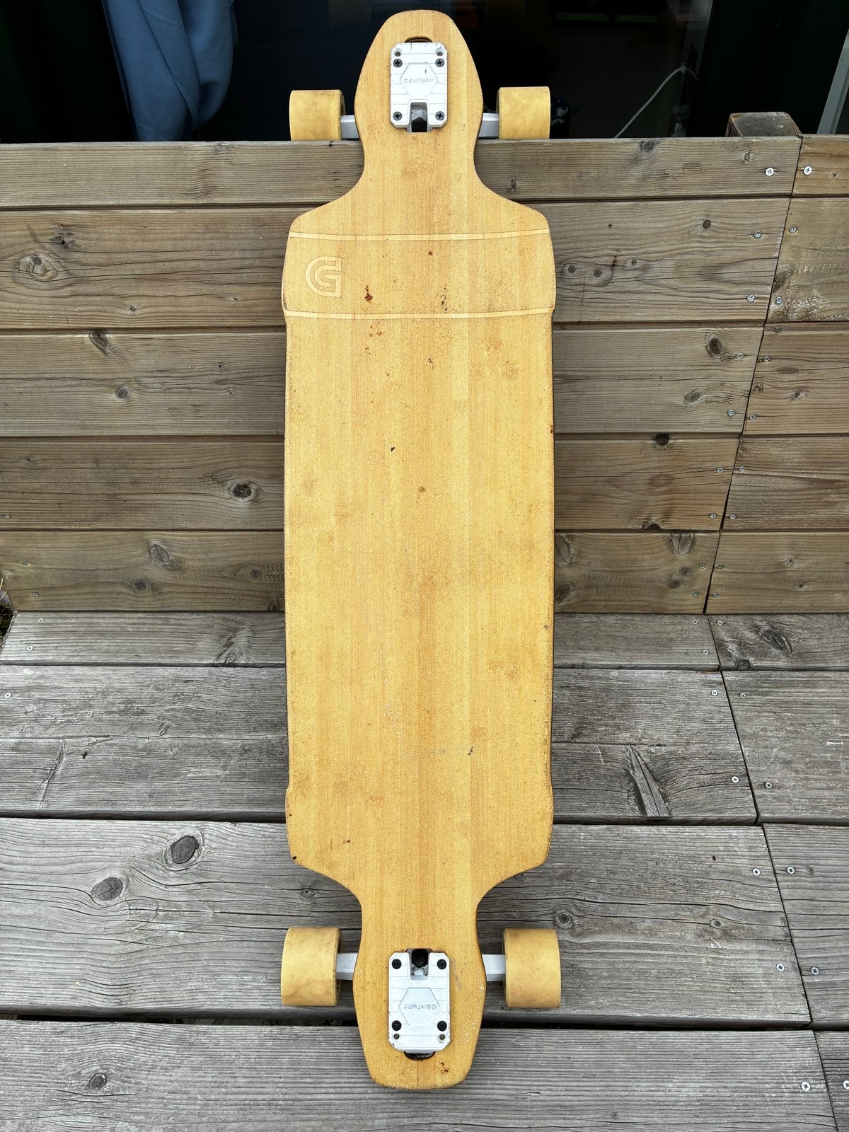 GoldCoast Classic Bamboo Drop-Through, longboard, Ophalen, Gebruikt, Skateboard, Longboard