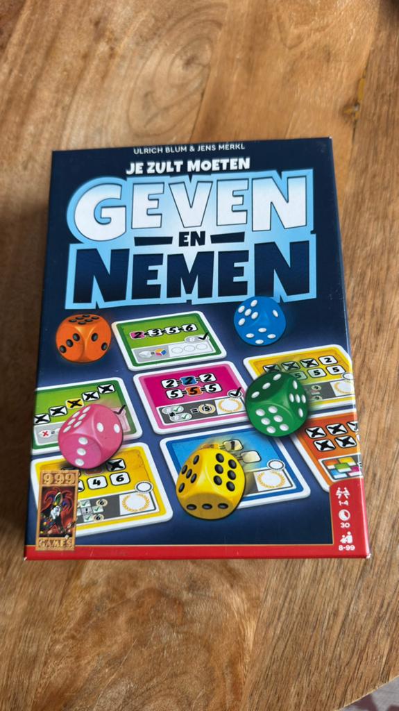 Geven en nemen - spel, Een of twee spelers, Ophalen, Zo goed als nieuw