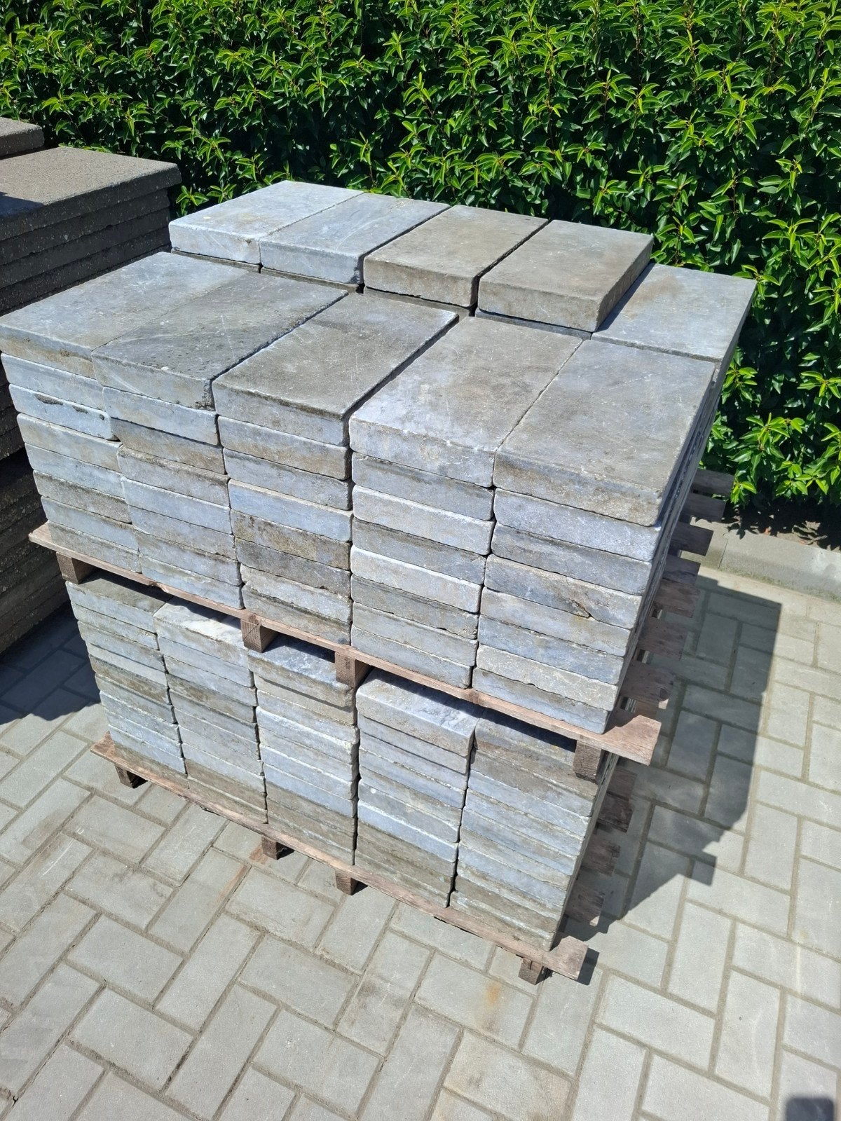 14m² Hardsteen Terrastegels 40x20 - Heftruck Laden Mogelijk, Tuin en Terras, Tegels en Klinkers, Ophalen, Gebruikt, Terrastegels