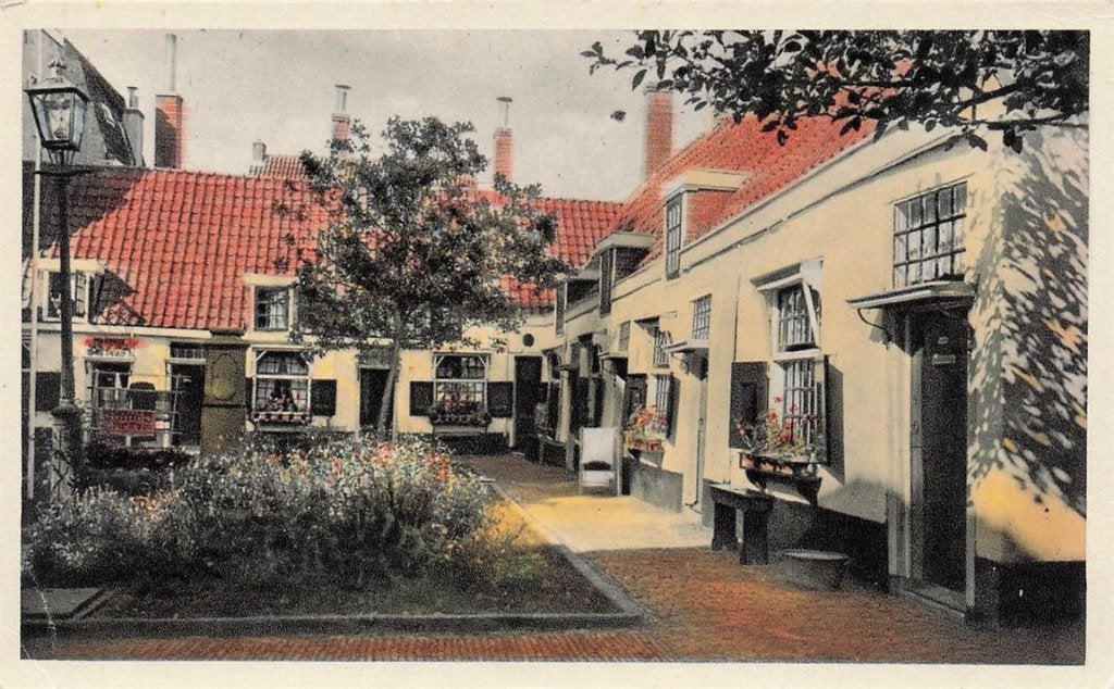 702-287-039 Haarlem Hofje Van Loo Barrevoetstraat, Verzenden, Voor 1920, Noord-Holland