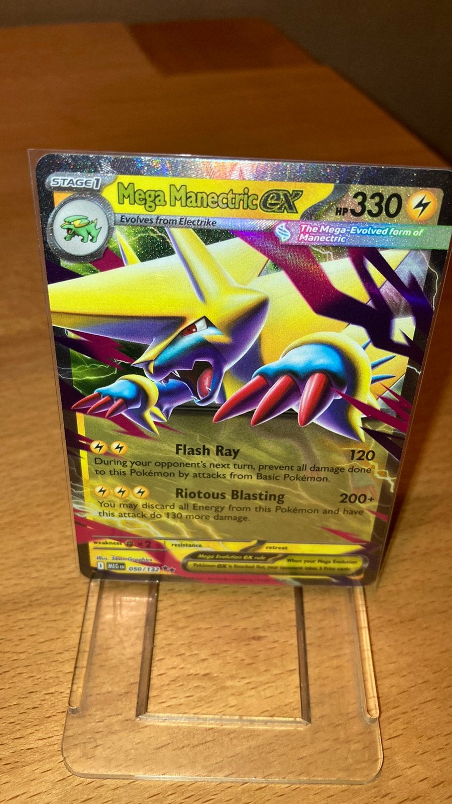 Pokemon Mega Manectric Ex 50/132 Mega Evolution 3,00 euro, Ophalen of Verzenden, Zo goed als nieuw
