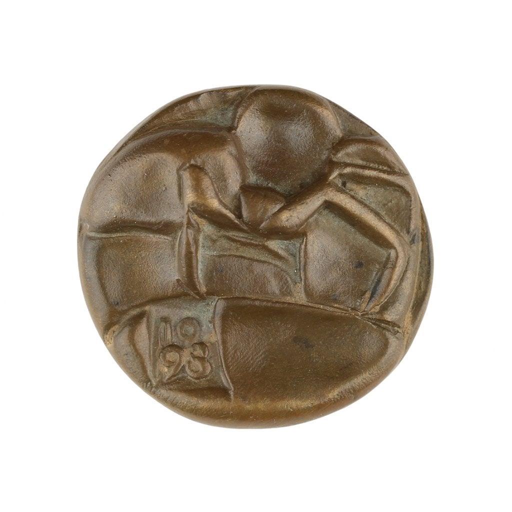 BRONZEN PENNING Geer Steyn JAARPENNING 1998 POTIGE SPIN, Postzegels en Munten, Penningen en Medailles, Verzenden, Brons, Nederland